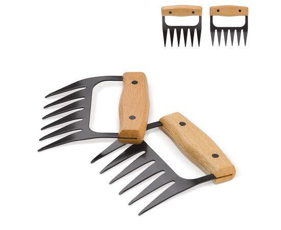 Metalen vleesklauwen Hout - empty LT94520-N0093
