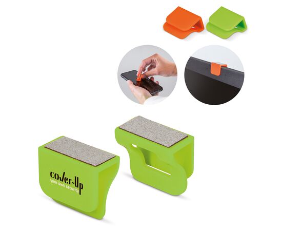 Webcam cover &amp; screen cleaner Orange -  LT95034-N0026