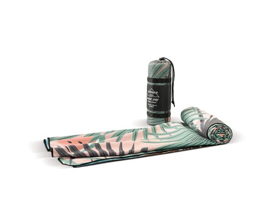 Sneldrogende strandhanddoek met custom-made print en tas Wit, Transparant -  LT95042-N0995