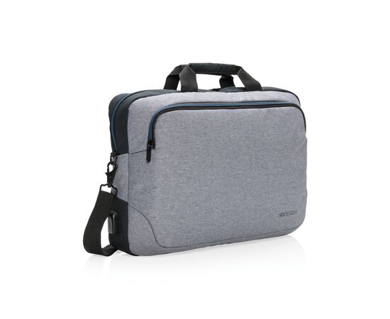 Sacoche pour ordinateur portable 15” Arata Gris, Noir - XD Design P762.182