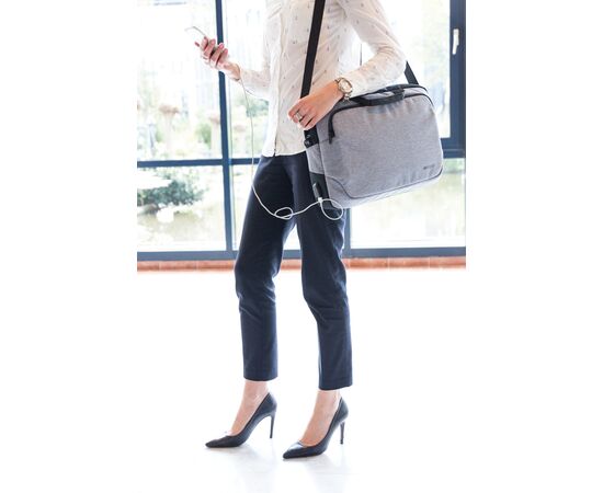 Sacoche pour ordinateur portable 15” Arata Gris, Noir - XD Design P762.182