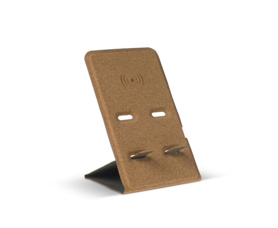 Cork Wireless charger and phone stand 5W Nature -  LT95089-N0094