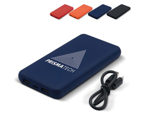 Elite Rubberized Powerbank 8000mAh Rood -  LT95087-N0021
