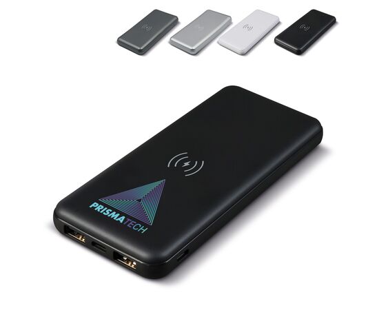 Elite Powerbank avec chargeur sans fil 8000mAh Noir -  LT95096-N0002
