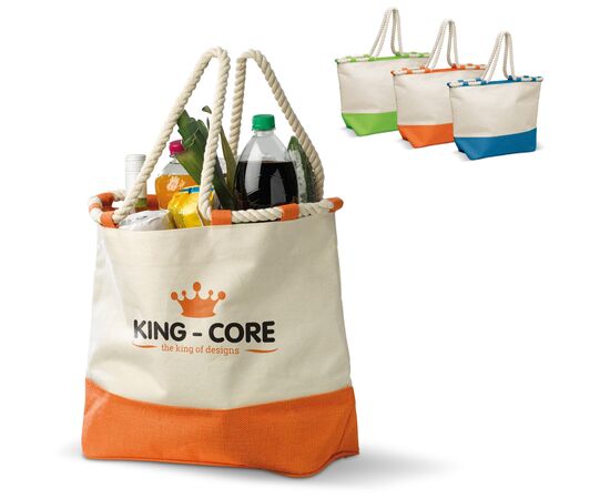 Tragetasche Segeltuch 380g/m² Orange -  LT95103-N0026