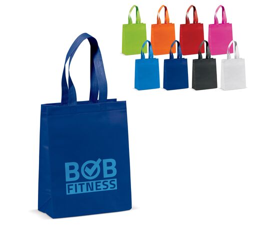Sac non-tissé laminé petit 105g/m² Bleu foncé -  LT95110-N0010