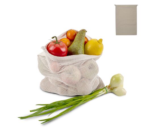 Reusable food bag OEKO-TEX® natural cotton 30x40cm Ecru -  LT95208-N0054