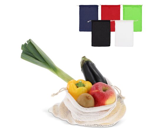 Reusable food bag OEKO-TEX® cotton 30x40cm Black -  LT95209-N0002