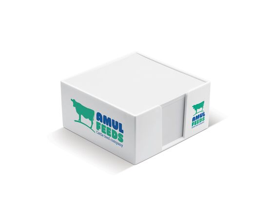 Boite cube papier avec papier 10x10x5cm Blanc - empty LT97000-N0001