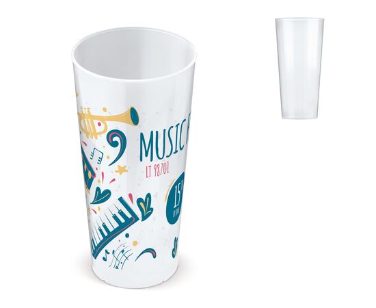 Eco cup biobased 500ml Transparent -  LT98701-N0004