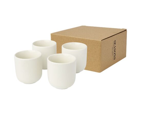 Male 90 ml 4-delige set espressokopjes Wit - Seasons 11331701