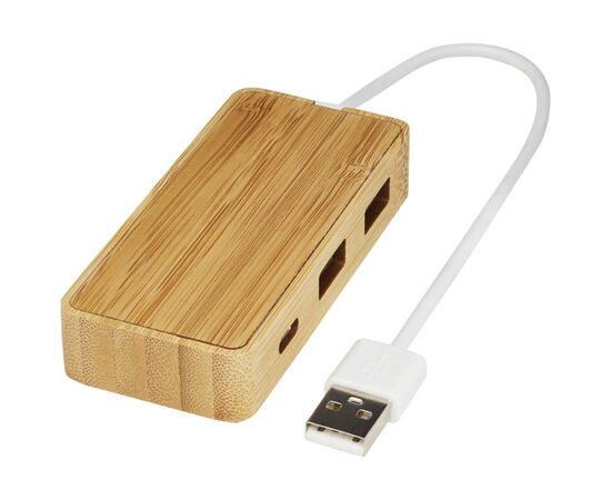 Tapas USB hub van bamboe Naturel - Unbranded 12430606