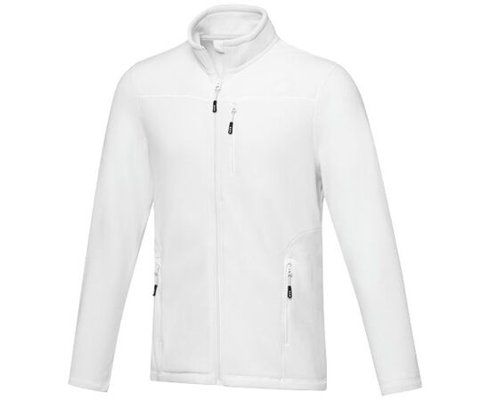 Amber GRS gerecycled heren fleece jas met volledige rits Wit - Elevate NXT 37529010