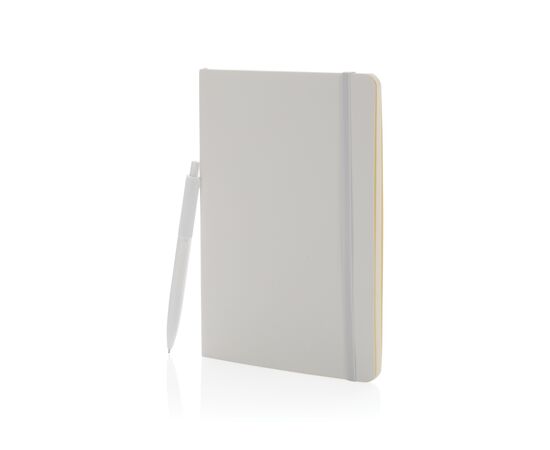 Antimicrobieel A5 notitieboek met pen set Wit - XD Collection P774.153
