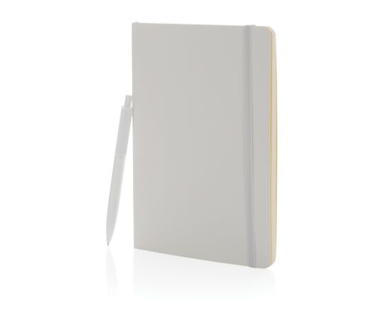 Antimicrobieel A5 notitieboek met pen set Wit - XD Collection P774.153