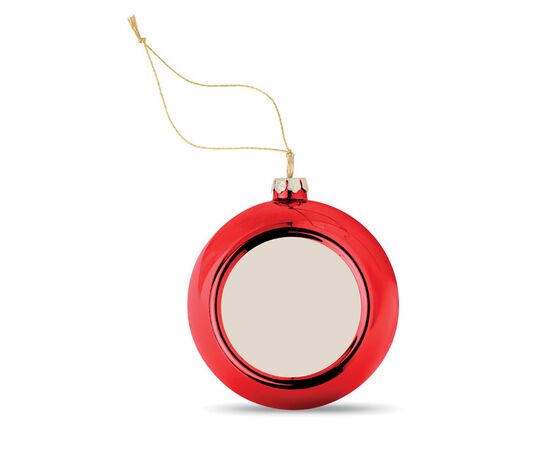 Weihnachtskugel Sublimation Rot -  CX1466-05