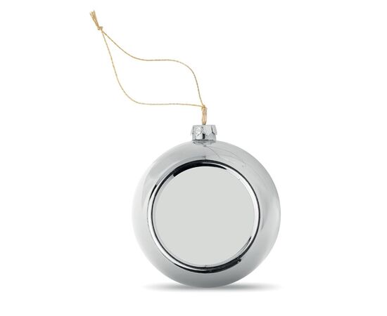Boule de noël pour sublimation Argent -  CX1466-14 Boule de noël pour sublimation Argent -  CX1466-14