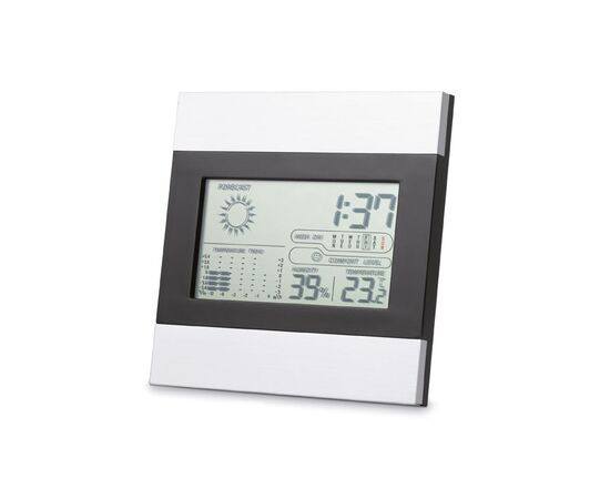 Wetterstation und Uhr Matt silber -  IT3575-16