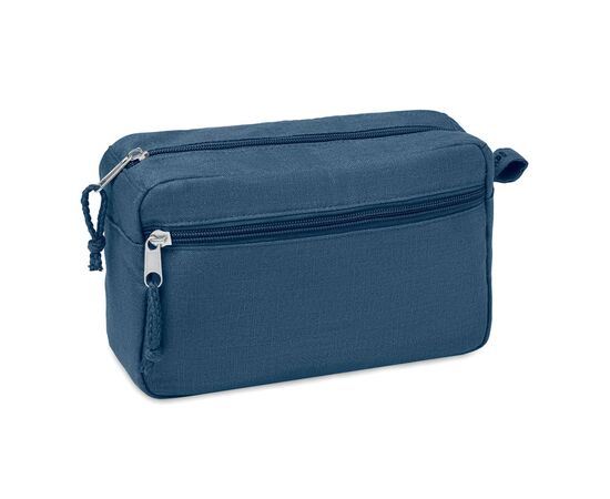 Trousse de toilette en chanvre Bleu -  MO6165-04