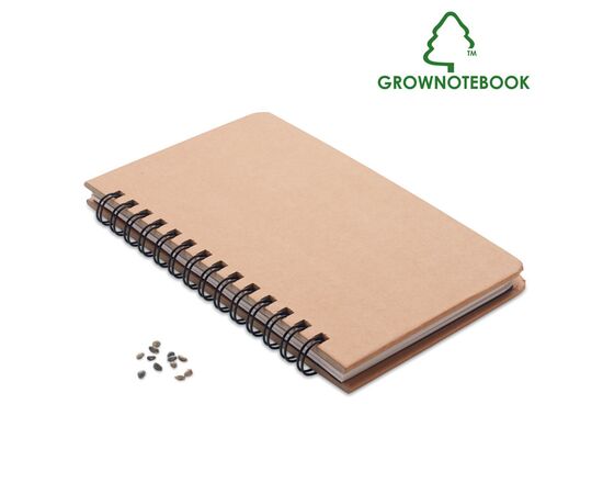 A5 Pine tree GROWNOTEBOOK™ Beige -  MO6225-13