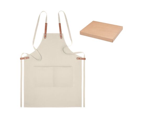 Tablier coton orga. 340 gr/m². Beige -  MO6260-13
