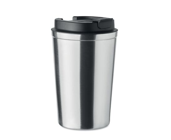 Doppelwandiger Becher 350ml Matt silber -  MO6276-16