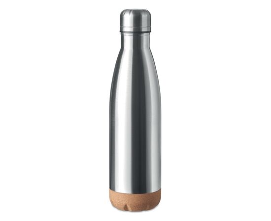 Dubbelwandige fles 500 ml Mat zilver -  MO6313-16