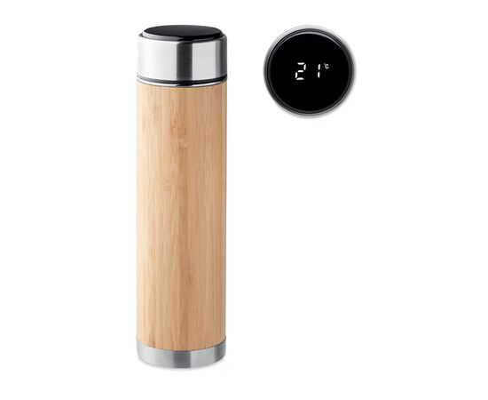 Double wall flask 480 ml Wood -  MO6327-40