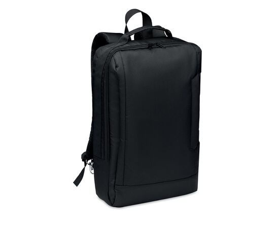 Laptop backpack in 300D RPET Black -  MO6329-03