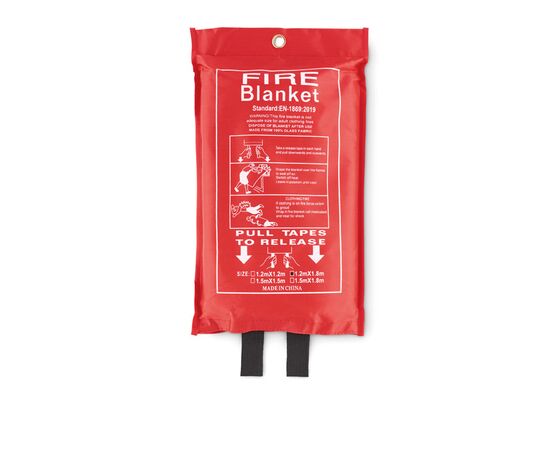 Blusdeken in een PVC hoes Rood -  MO6386-05