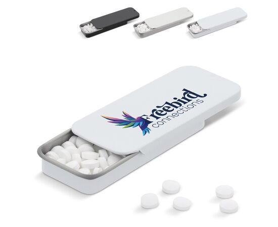 Mini sliding tin peppermint box Black -  LT91792-N0002