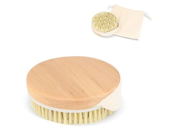 Schima superba houten badborstel Wit, Transparant, Fluor assorti -  LT90752-N0999