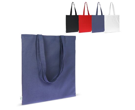 Bag GOTS colour long 140g/m² 38x42 cm White -  LT95277-N0001
