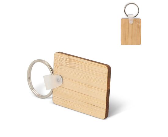 Keyring Bamboo rectangular Nature -  LT99715-N0094