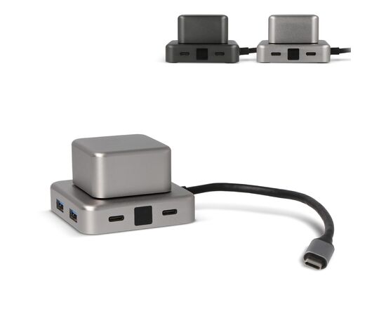Xoopar Cubbi Hub Dunkelgrau - Xoopar LT41314-N0060