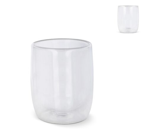 Dubbelwandig koffieglas Marian 230 ml Transparant -  LT50541-N0004