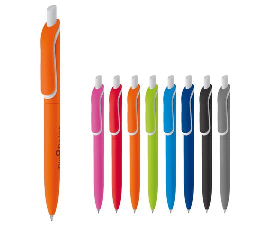Stylo-bille ClickShadow softtouch R-ABS Bleu foncé -  LT87826-N0010