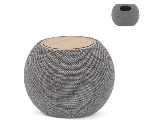 5W Lautsprecher &amp; 15W drahtloses Ladegerät R_PET &amp; Bamboo Grau - empty LT95601-N0061