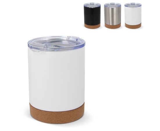 T-ceramic thermo mug with lid Lena 350ml White - T-ceramic LT98726-N0001
