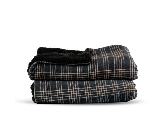 Sagaform Rut fleece plaid Zwart - Sagaform LT52227-N0002