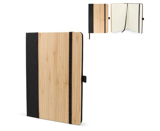 Cahier bambou &amp; R-PET A5 Noir - empty LT92078-N0002