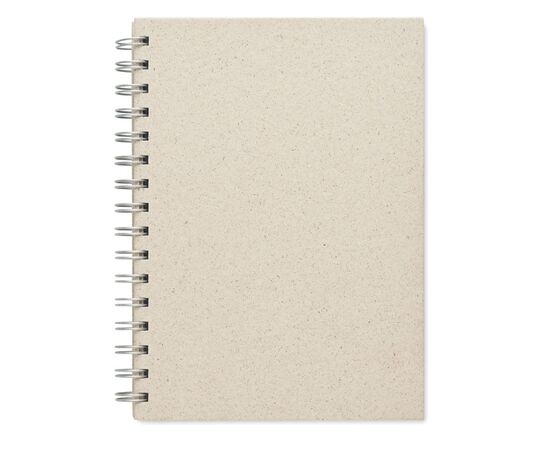 DIN A5 Notizbuch Graspapier Beige -  MO6541-13