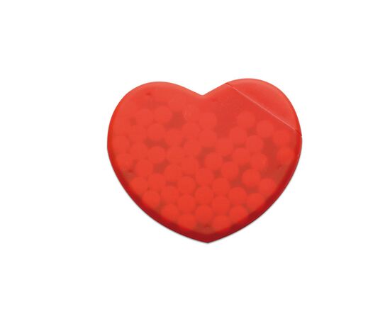Heart shape peppermint box Red -  MO7158-05