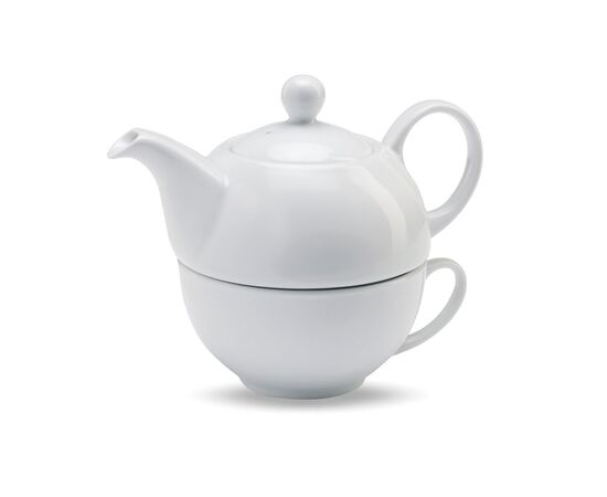Theepot met kopje Wit -  MO7343-06 Theepot met kopje Wit -  MO7343-06