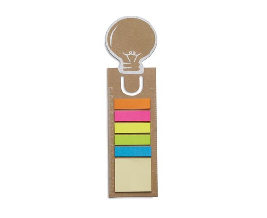 Bookmark with sticky memo pad Beige -  MO7804-13