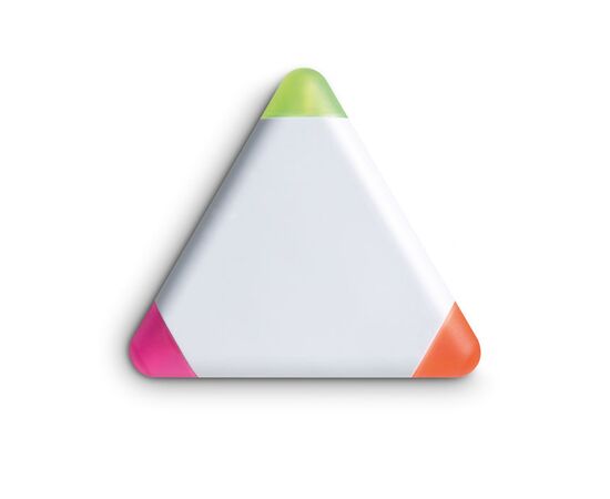 Surligneur 3 coul.triangulaire Blanc -  MO7818-06