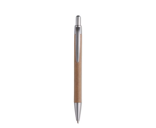 Balpen met drukmechanisme Mat zilver -  MO8105-16