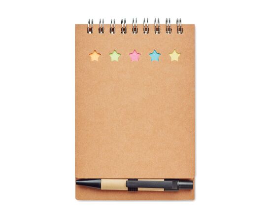 Notizbuch mit Klebezetteln Beige -  MO8107-13