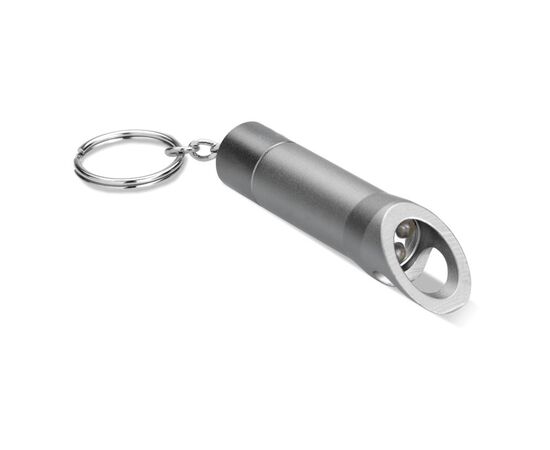 Lampe torche porte-clés en mét Gris foncé -  MO8142-15