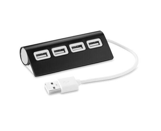 4 Port USB Hub Schwarz -  MO8853-03